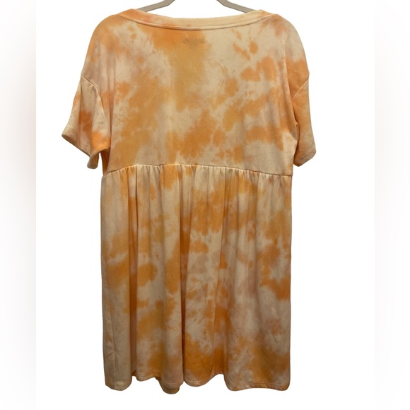 Wild Fable Orange and White Tie Dye Dress Size M - Picture 6 of 6